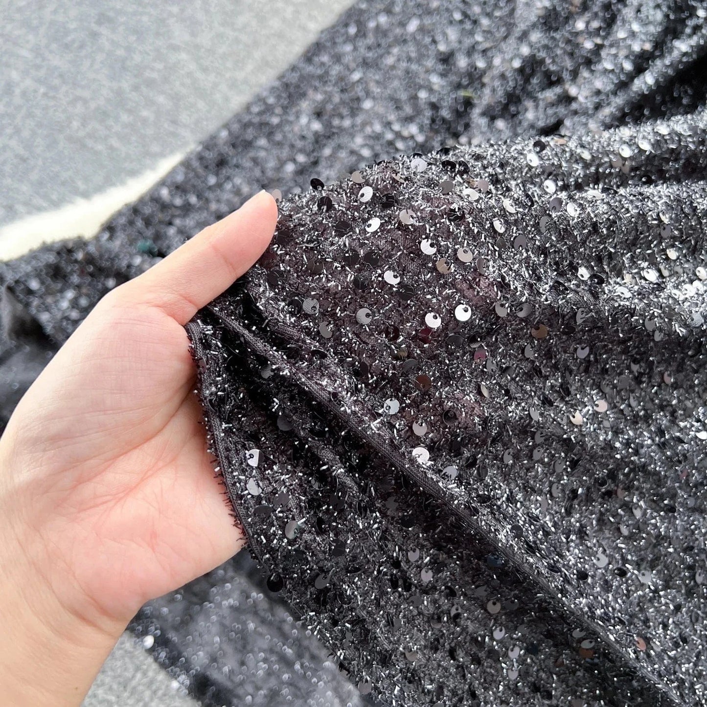 2024 New High -quality Hot -selling Sexy V -neck Backbone Slim Sequin Dresses Women Lady Elegant Party Evening