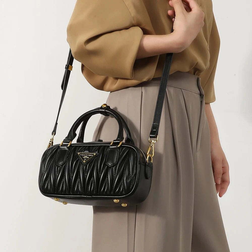 2024 NEW Luxury designer brand vintage Women ladies fold boston hobo crossbody messenger shoulder handbag Underarm leather bags