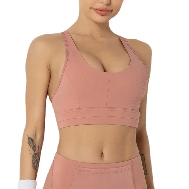 2024 new sports bra cross shockproof yoga fitness yoga vest underwear