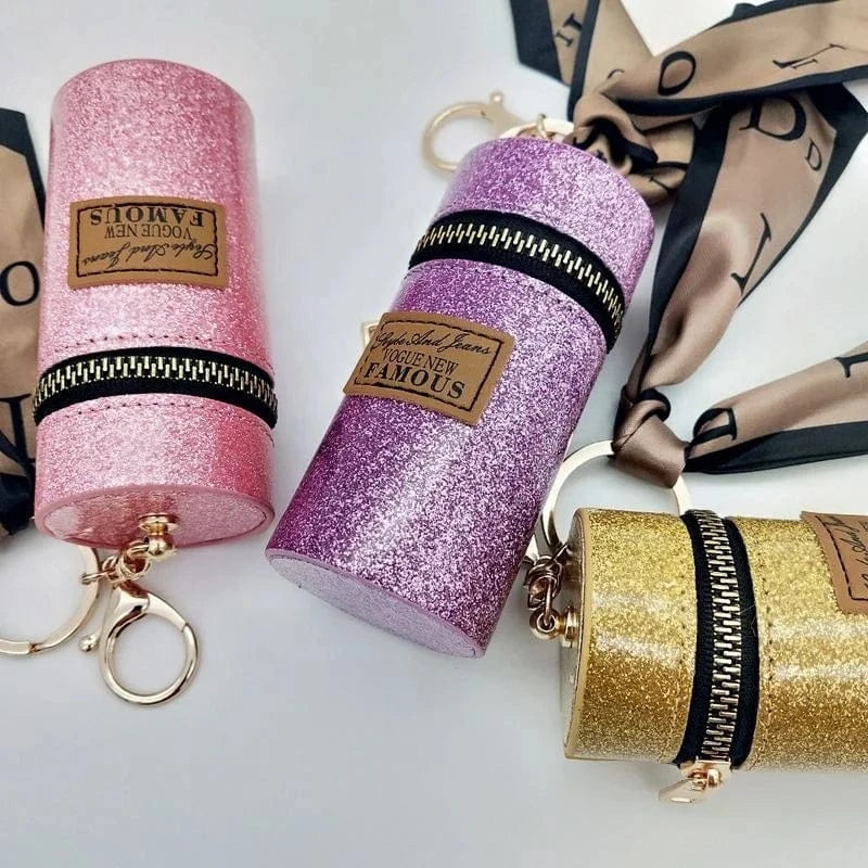 2024 New Style Luxury Hand-stitched Leather Mini Wallet Bag Car Key chain Gift Designer Coin Purse Bag Pendant Keychains