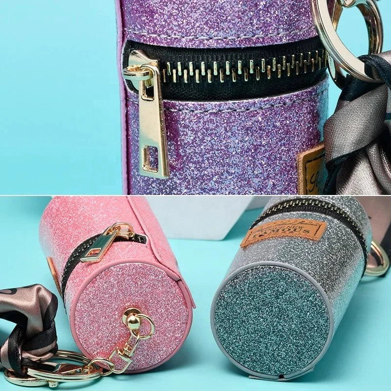 2024 New Style Luxury Hand-stitched Leather Mini Wallet Bag Car Key chain Gift Designer Coin Purse Bag Pendant Keychains