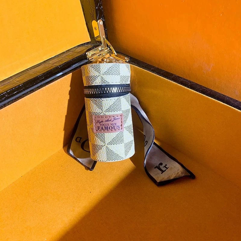 2024 New Style Luxury Hand-stitched Leather Mini Wallet Bag Car Key chain Gift Designer Coin Purse Bag Pendant Keychains