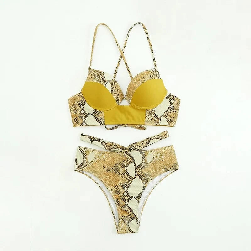 2024 New Swimsuit Women Popular Hard Cups Gather Bikini Wholesale Underwire Pure Color Brazilian Trikini Two Piece Swimwear