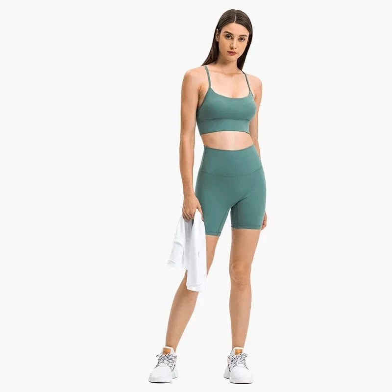 2024 New Trendy Girls Solid color Shockproof Sportswear Bras Y shape Beauty Back Sexy Fitness Gym wear Yoga bras With Chest Pad