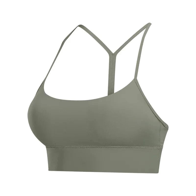 2024 New Trendy Girls Solid color Shockproof Sportswear Bras Y shape Beauty Back Sexy Fitness Gym wear Yoga bras With Chest Pad