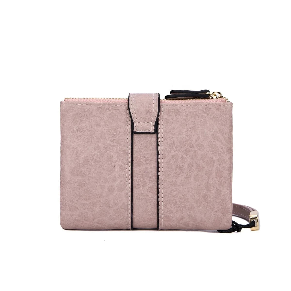 2024 New Women's Wallet PU Leather Short Zipper Zero Wallet Folding Classic Design Wallet