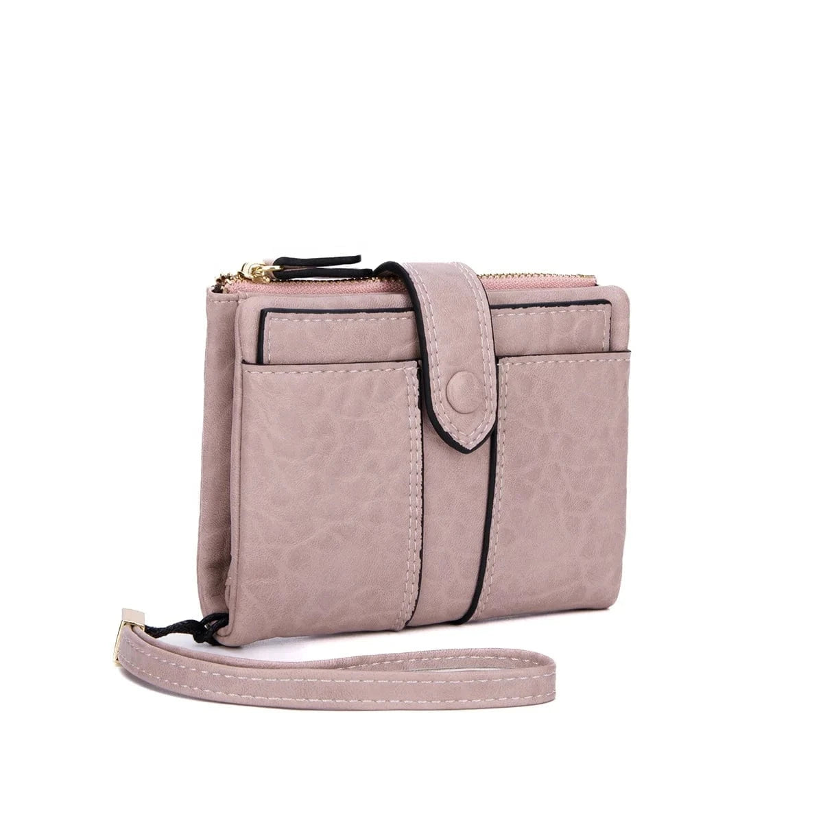 2024 New Women's Wallet PU Leather Short Zipper Zero Wallet Folding Classic Design Wallet