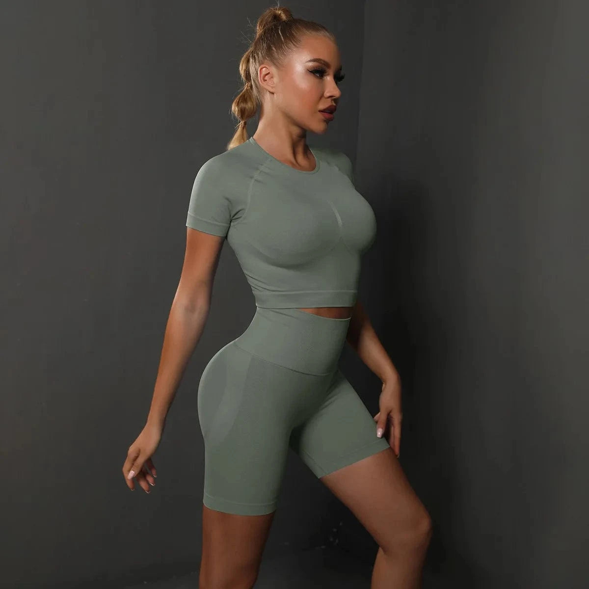 2024 Newest Active Wear Sports Fitness Clothing Yoga Outfits Seamless Leggings Gym Workout Sets Women