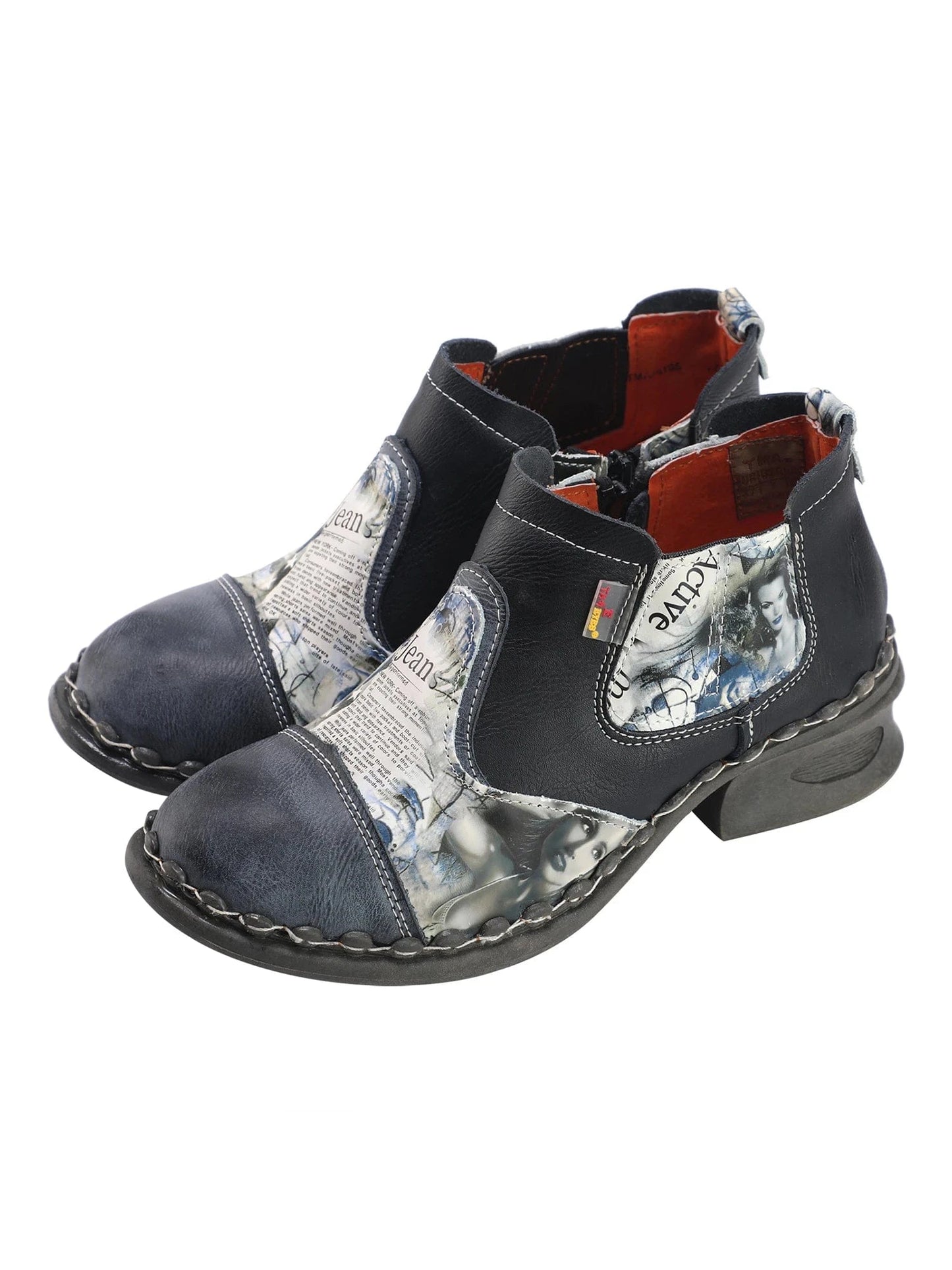 2024 Odm Thick Heel And Ankle Leather Casual Boots Shoes Western Fashion Other Trendy Shoes