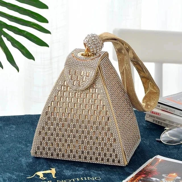 2024 Party Clutch Bags for Women Luxury Ladies Evening Bag Fashion Triangle Wedding Bridal Bag Luxury Designer Handbags Clutches