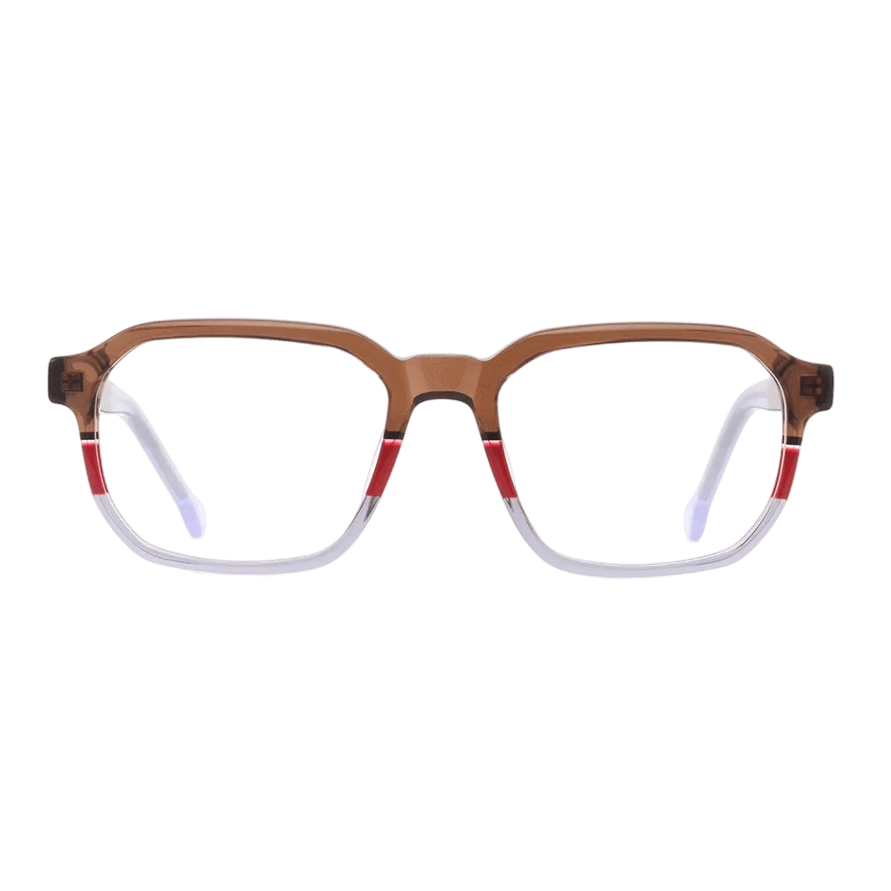 2024 patchwork high quality retro large frame eyeglasses fashion square Thickness frame ACETATE glasses frame eyewear