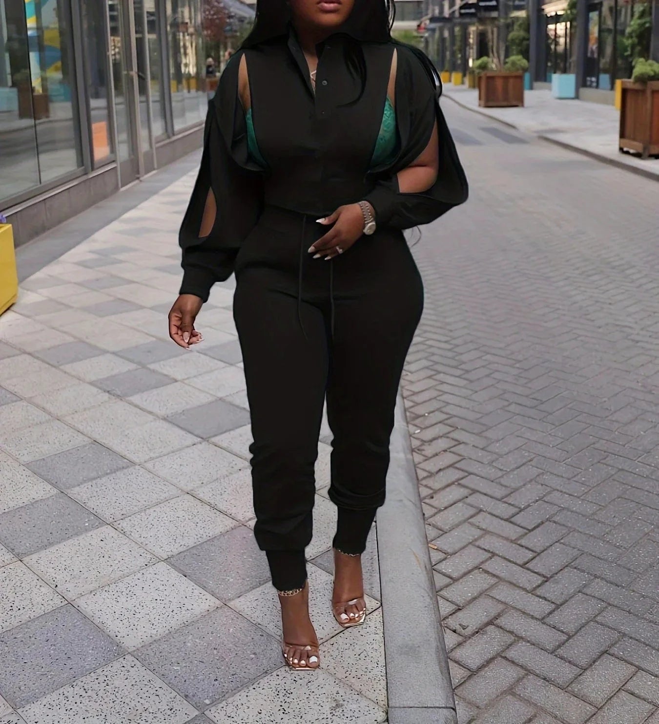 2024 planner spring 2 piece set women fashion sexy Shirt Pants two piece outfit Women's Sets