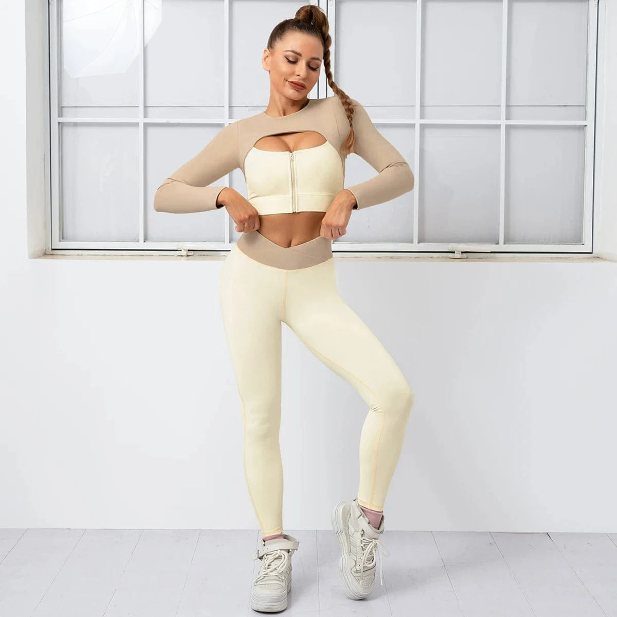 2024 Seven Piece Suit Workout Cloth Women Gym Activewear Set Training Sports Fitness Yoga Sets