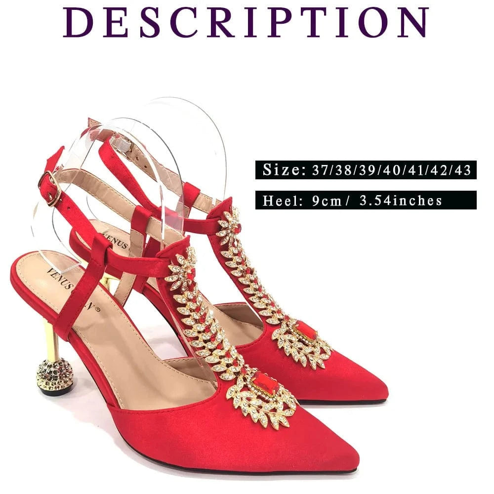 2024 shoes women high heels pumps big bag matching shoe set Italian handbags for ladies