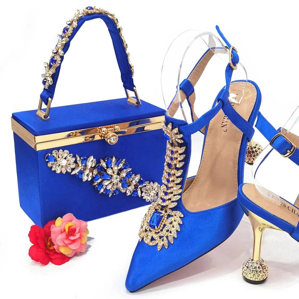 2024 shoes women high heels pumps big bag matching shoe set Italian handbags for ladies