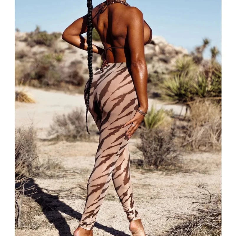 2024 Snakeprint Swimwear 3 Piece Swimsuit Women Micro Bikini Mesh Beach Pants Striped Bikini Sexy Summer Vacation Outfits