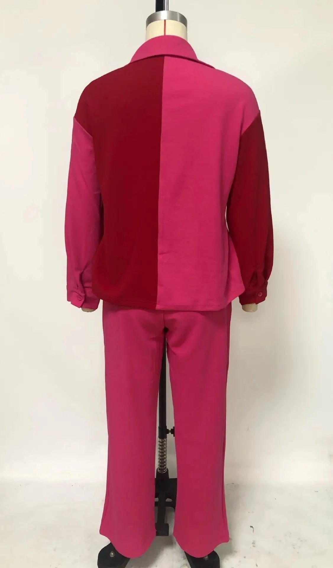 2024 Spring New Arrival Casual Patchwork Pocket Shirt Pants Women Two Piece Set