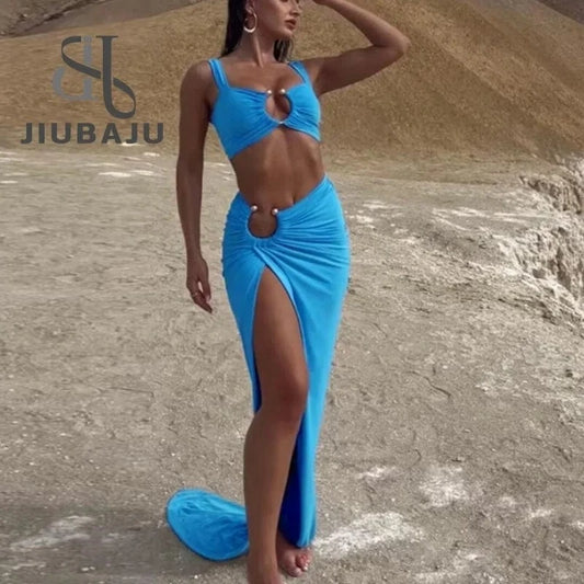 2024 Spring & Summer New Fashion Sexy Women's Clothing Set Elegant Two Pieces Set For Women