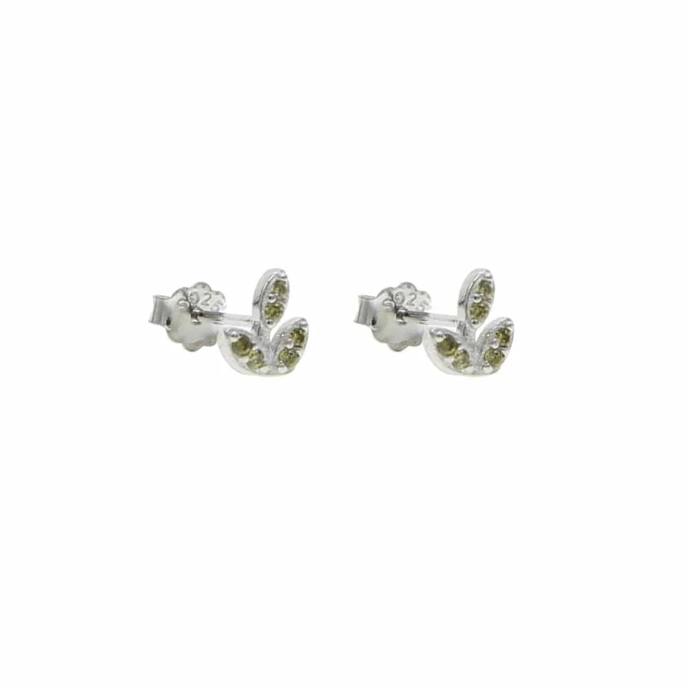 2024 summer 925 sterling silver delicate stud minimal flower cz silver earring
