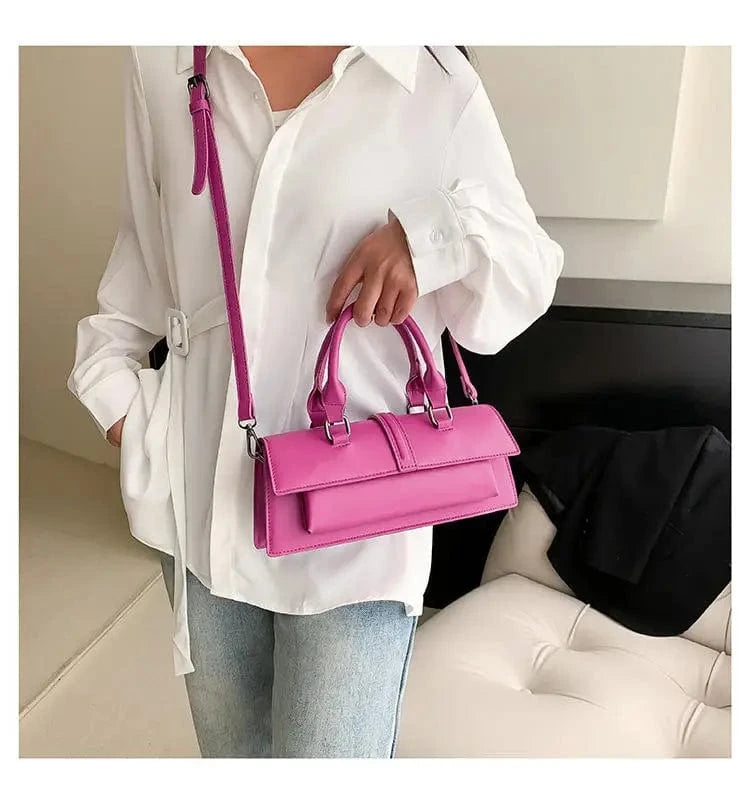 2024 Summer New Product Fashion Solid Color Vegan Leather Shoulder Bags Ladies Designer Handbags Bags Women's Messenger Bags