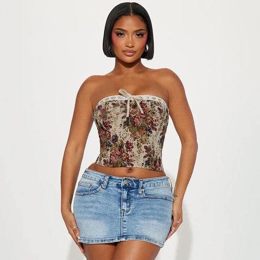 2024 summer usa size digital print lace up t shirt sleeveless ladies women tank tops