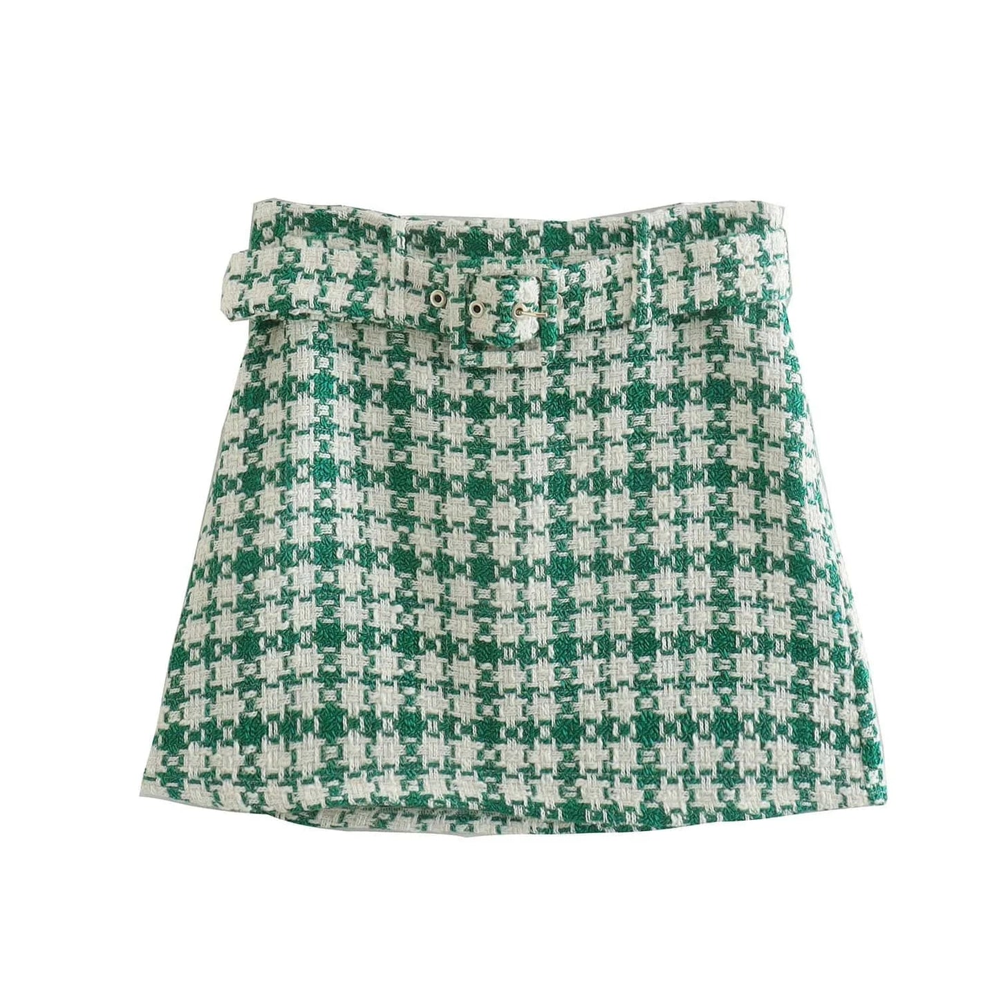 2024 Summer Women Casual Skirt Suits 2 piece Sets Plaid Veins Blazers Coats and Skirts Female Street Two pieces Clothing