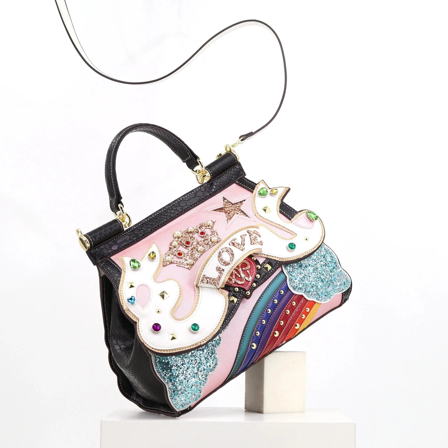 2024 Super product Luxury Woman designer bag party and daily hand bag diamonds and high handmade Ladies cute handbag factory