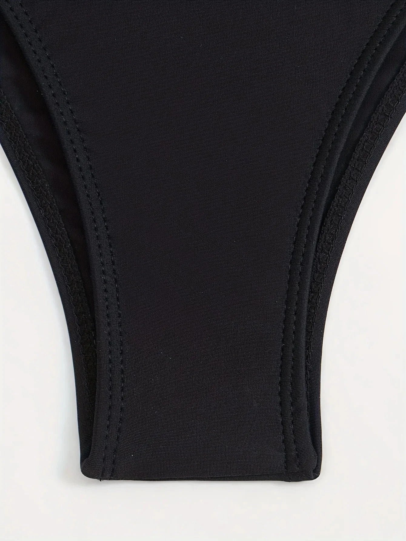 2024 Super Sexy Waist Special Design Pure Black One Piece Bikini Women Conservative Swimsuit Swimwear