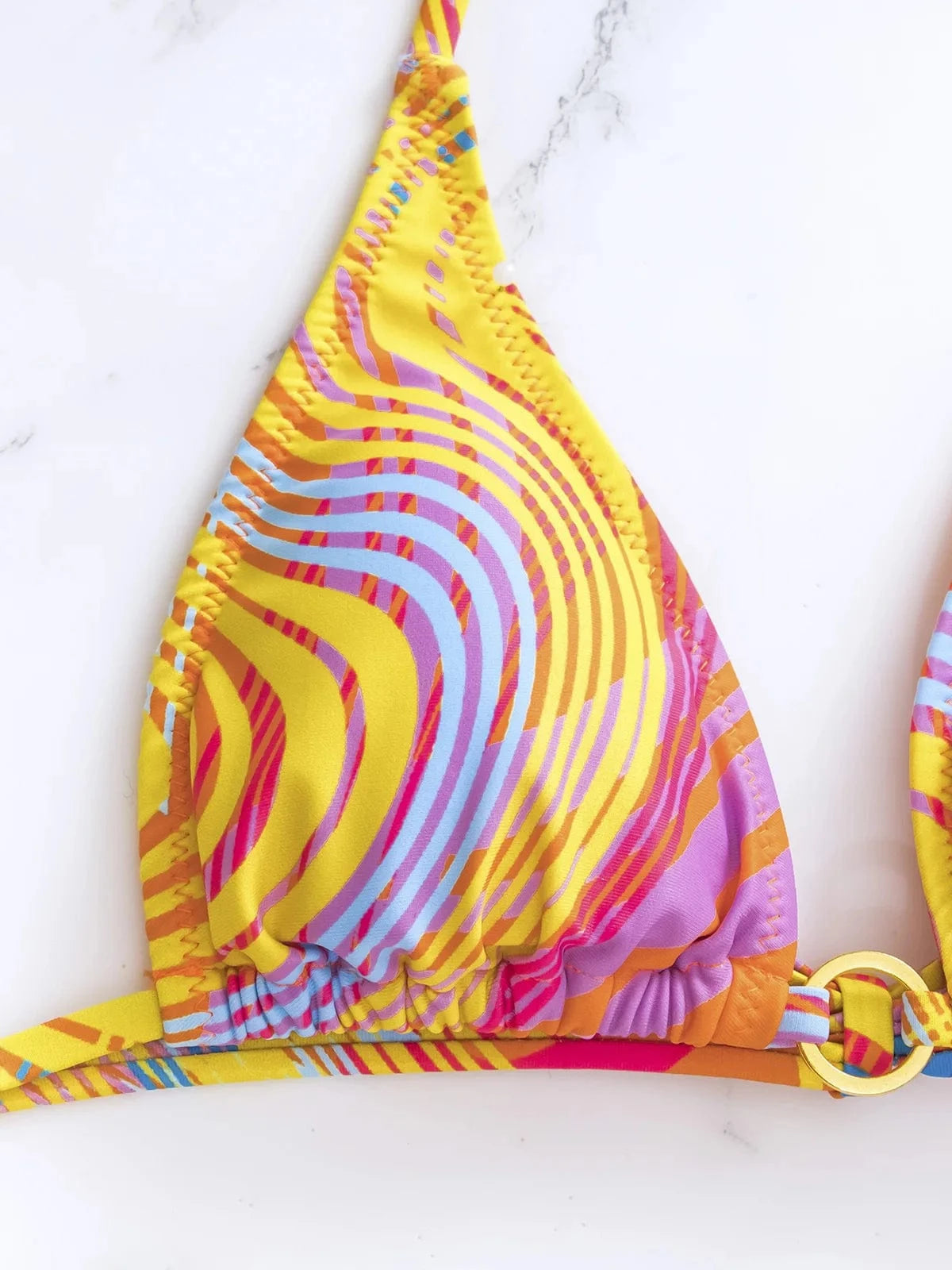 2024 Tropical Style Sexy Beachwear 3 Piece Swimwear Women Triangle Bikini Set with Cover up