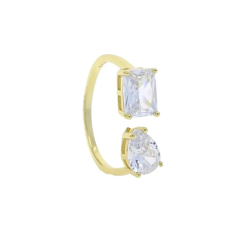2024 Valentine's Day Gift Fashion Jewelry Micro Pave CZ Full Paved Hollow Heart Ring For Women
