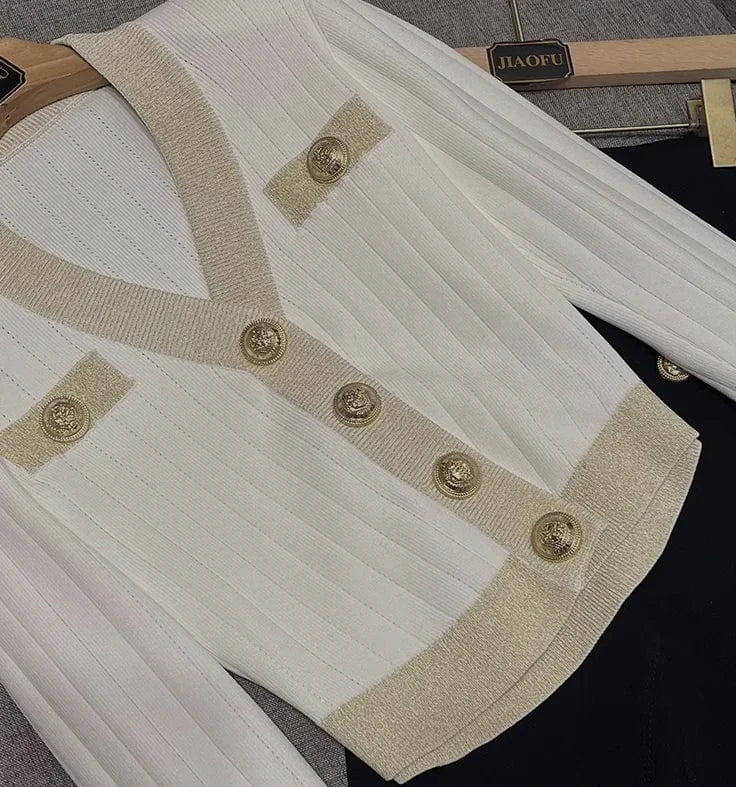 2024 Vintage New Spring Autumn Casual Women Knitting Single-breasted Long Sleeve Sweatershirts Cardigan