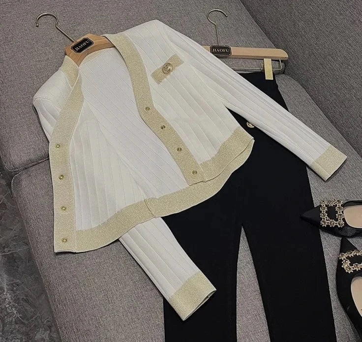 2024 Vintage New Spring Autumn Casual Women Knitting Single-breasted Long Sleeve Sweatershirts Cardigan