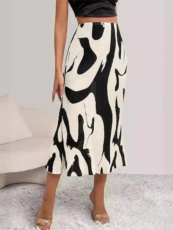 2024 Women Lady Spring and Summer Casual Slim Skirt New Pattern Printed High Waist Skirt for Women Skirt