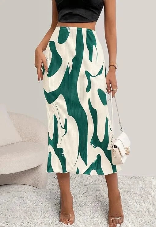 2024 Women Lady Spring and Summer Casual Slim Skirt New Pattern Printed High Waist Skirt for Women Skirt