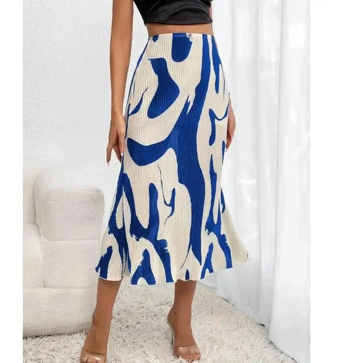 2024 Women Lady Spring and Summer Casual Slim Skirt New Pattern Printed High Waist Skirt for Women Skirt