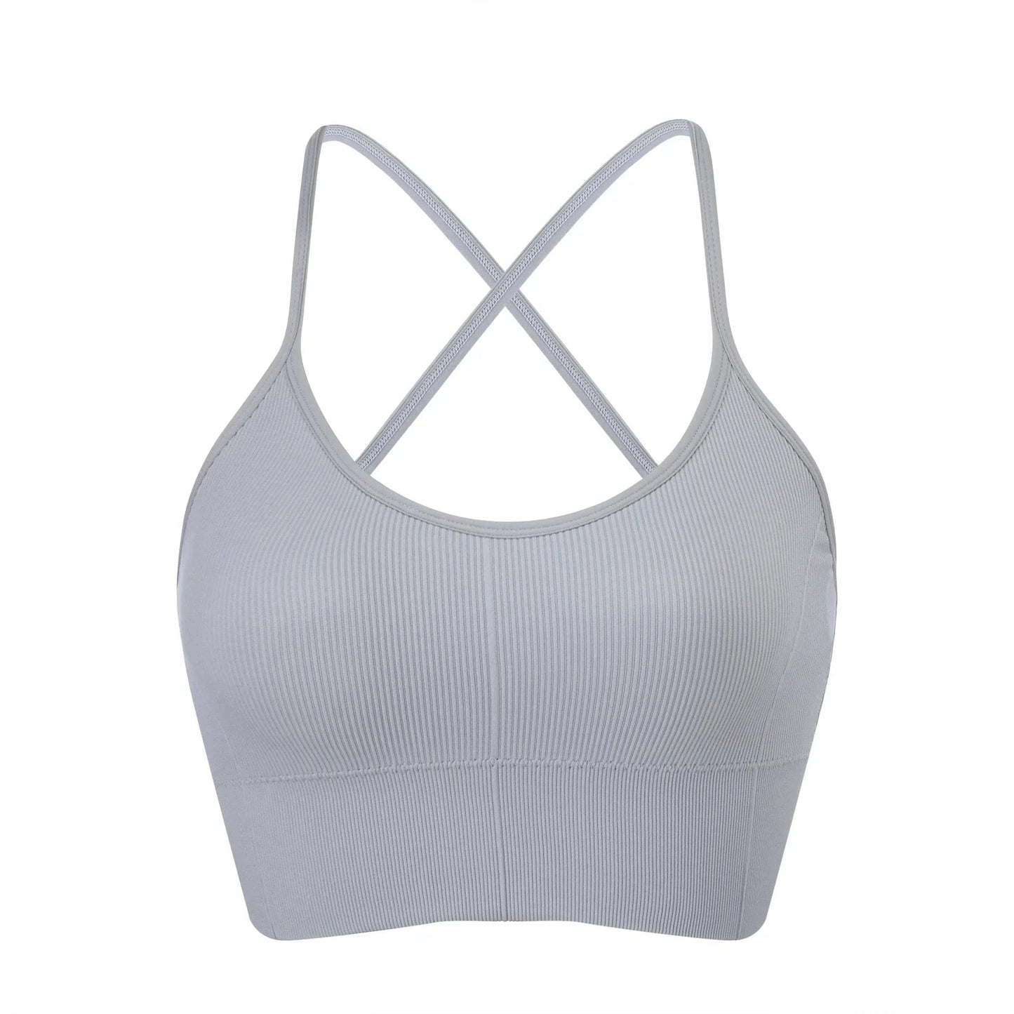 2024 Women yoga bra backless adjustable straps athletic gym fitness workout top sexy sports bra