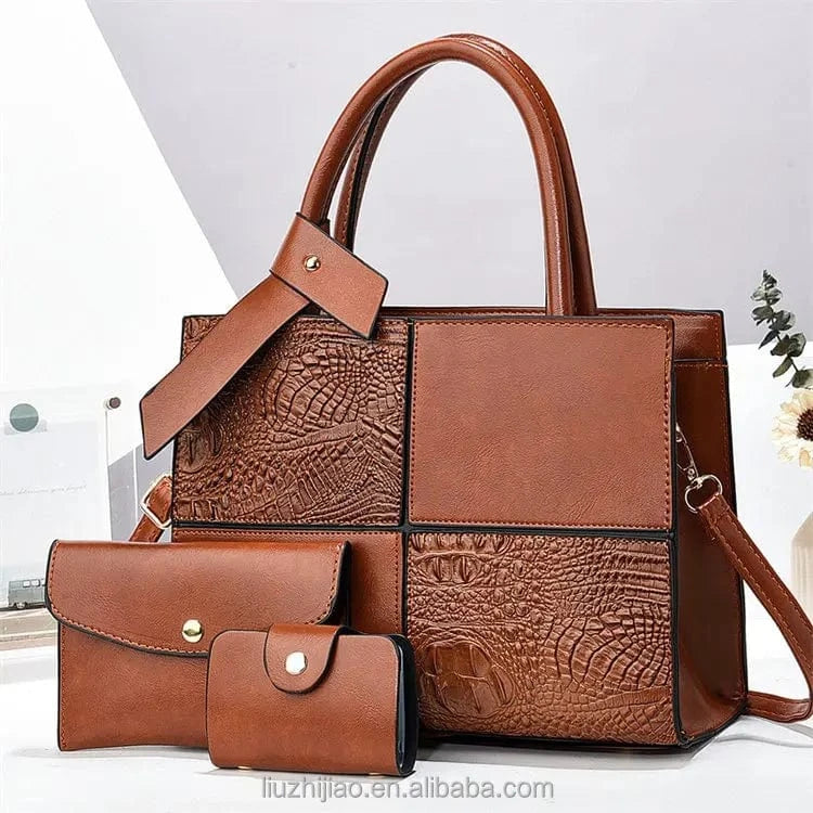 2025 Bag for Women Three Pieces Set Fashion Ladies Handbag Shoulder Large Capacity Bag for Business Versatile Casual Handbag