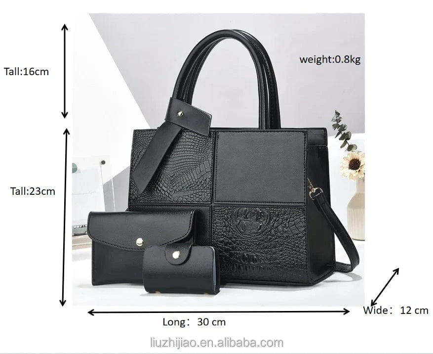 2025 Bag for Women Three Pieces Set Fashion Ladies Handbag Shoulder Large Capacity Bag for Business Versatile Casual Handbag