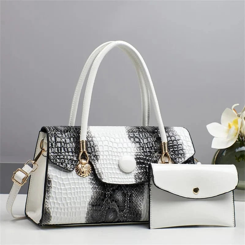 2025 Bag for Women Two Pieces Set Fashion Ladies Handbag Big Capacity Shoulder Large Capacity Bag for Business Versatile Handbag