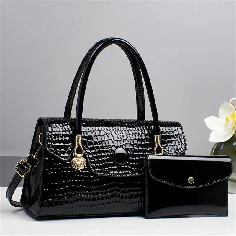 2025 Bag for Women Two Pieces Set Fashion Ladies Handbag Big Capacity Shoulder Large Capacity Bag for Business Versatile Handbag