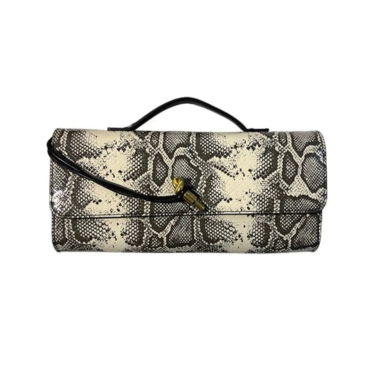 2025 Fine Era Luxury Women's Shoulder Bag Handmade Snakeskin Woven Design Waterproof Polyester Lining Hot Selling Product