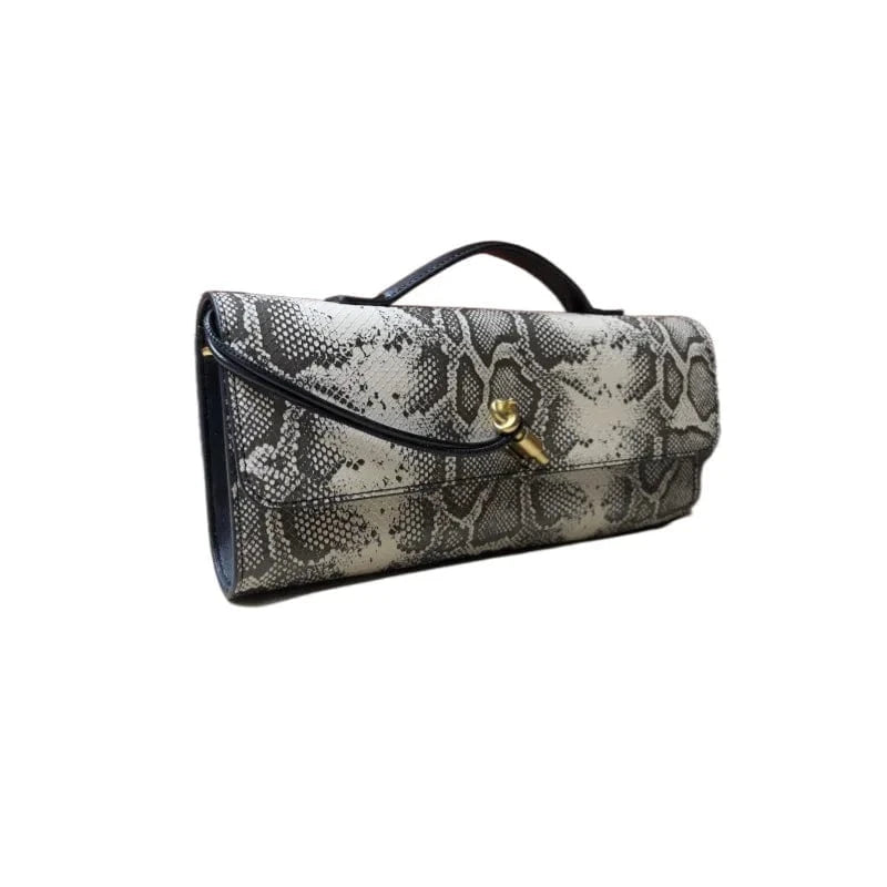 2025 Fine Era Luxury Women's Shoulder Bag Handmade Snakeskin Woven Design Waterproof Polyester Lining Hot Selling Product