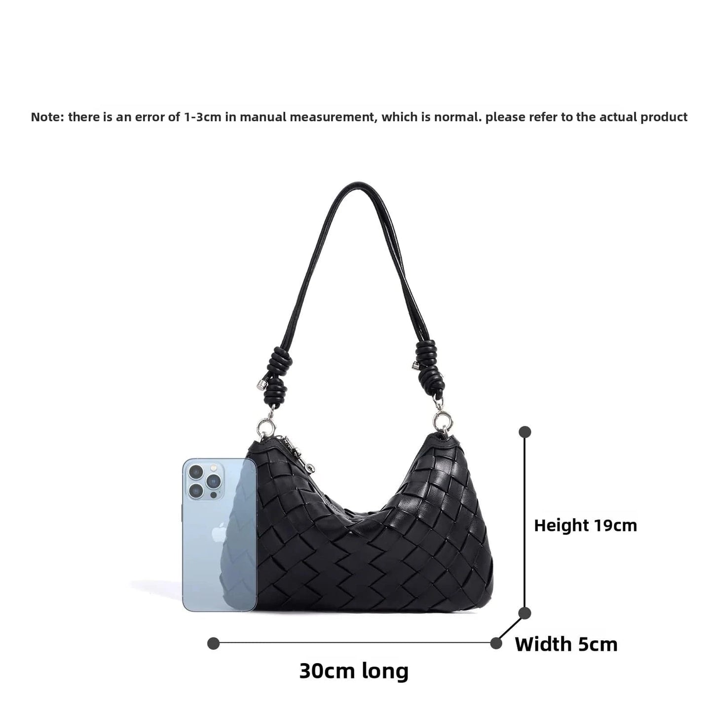 2025 New Design Woven Bag Luxury Genuine Cowhide Leather Women Handbag High-End Women's Hand-Woven Armpit Bag BOLSO DE LUJO