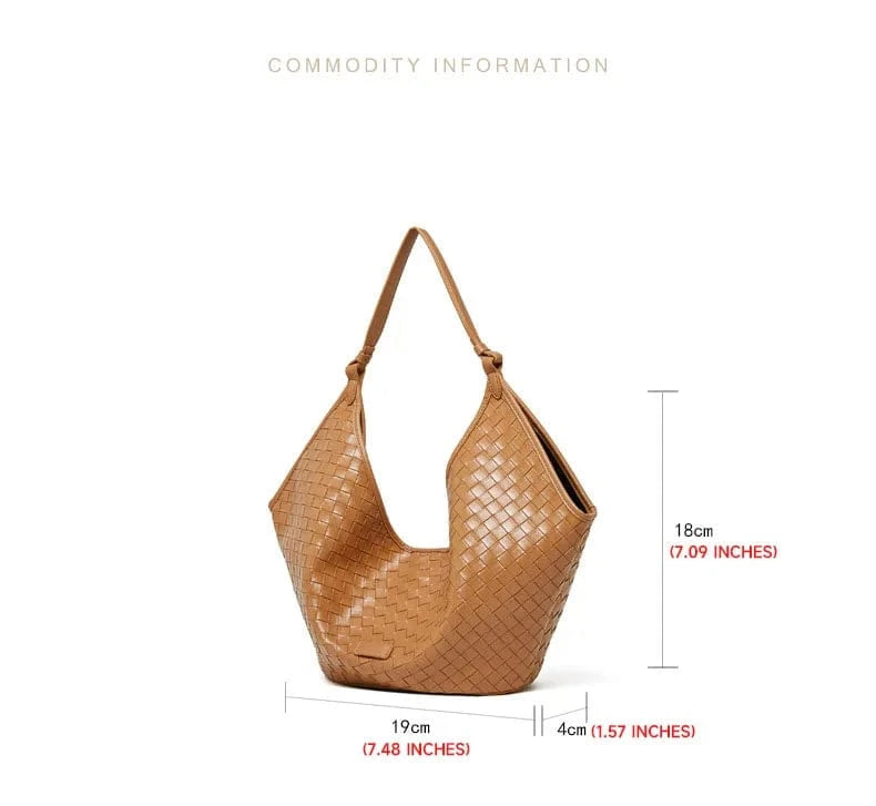 2025 New Luxury Women's Genuine Leather Basket Bags Handbags China Wholesale Weaving Grain Cowhide Women's Shoulder Bag