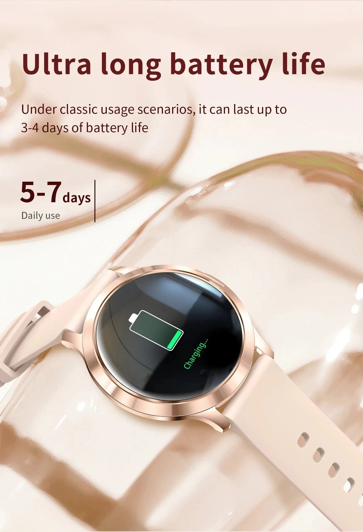 2025 New Smart Watch For Women 1.32"HD AMOLED Screen IP68 Waterproof Heart Rate Women Health Ladies Smartwatches For Android ios