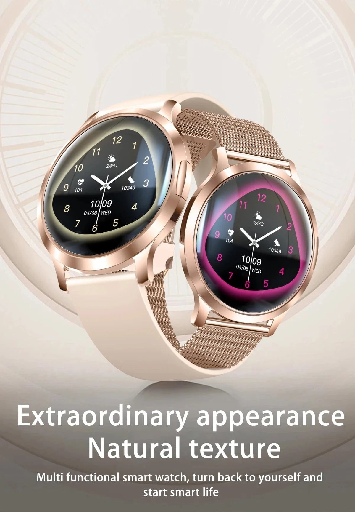 2025 New Smart Watch For Women 1.32"HD AMOLED Screen IP68 Waterproof Heart Rate Women Health Ladies Smartwatches For Android ios