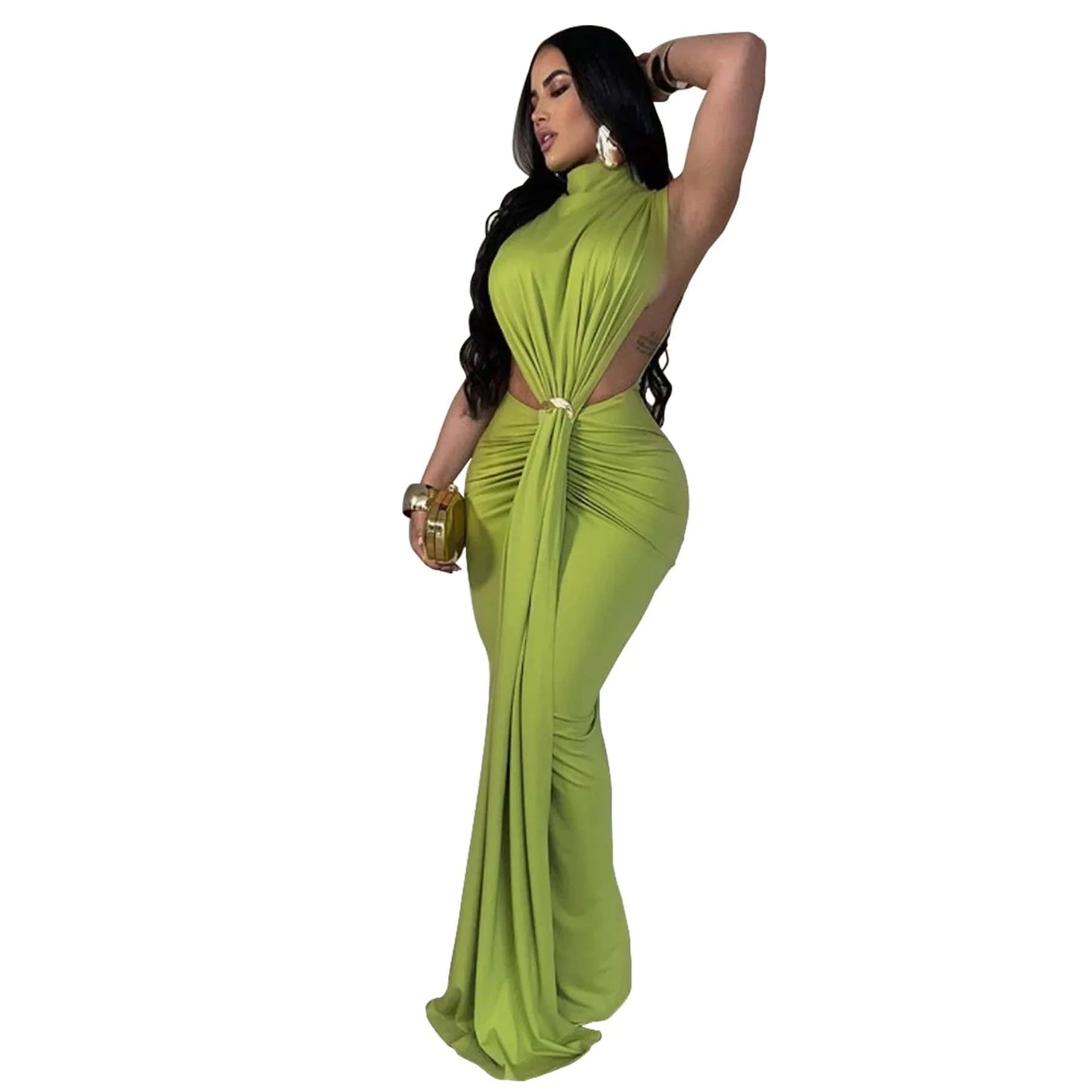 2025 sexy hollow cut out night club prom black maxi long evening dress women ladies elegant ball gown for night party sexy