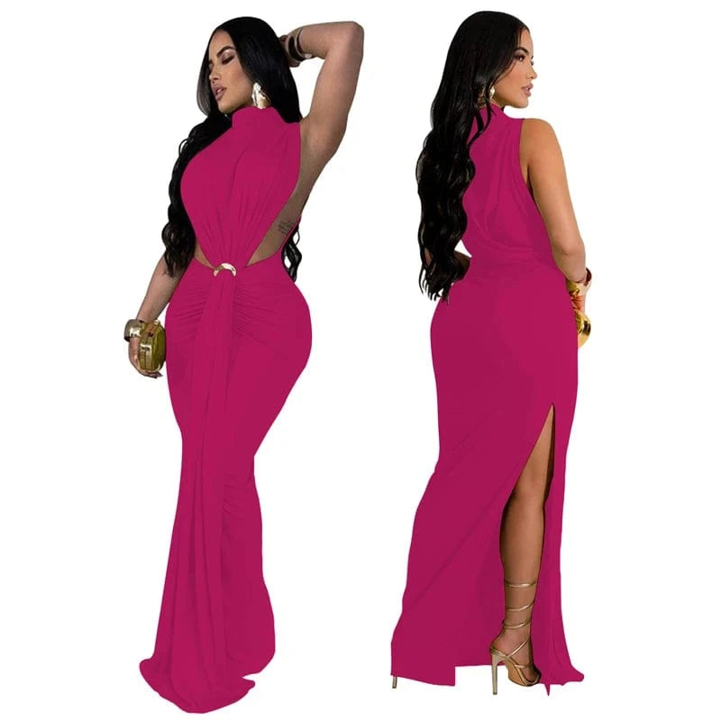 2025 sexy hollow cut out night club prom black maxi long evening dress women ladies elegant ball gown for night party sexy