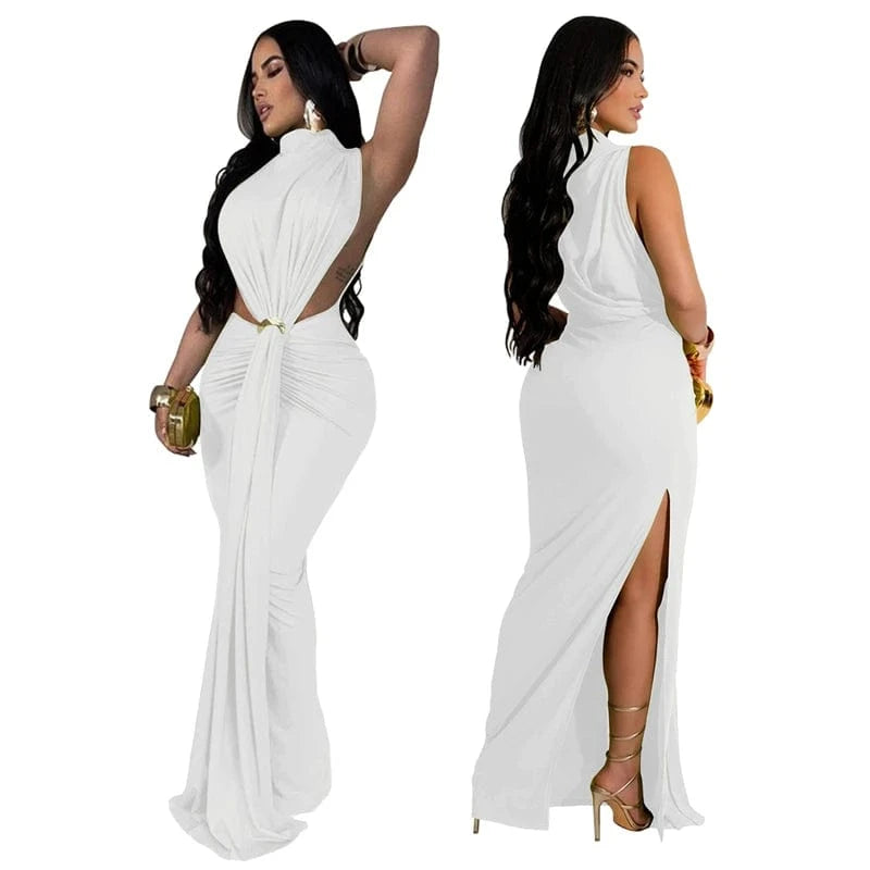 2025 sexy hollow cut out night club prom black maxi long evening dress women ladies elegant ball gown for night party sexy