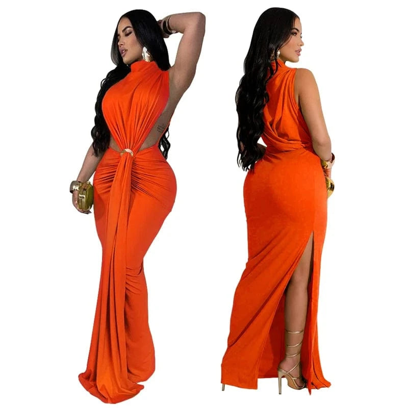 2025 sexy hollow cut out night club prom black maxi long evening dress women ladies elegant ball gown for night party sexy